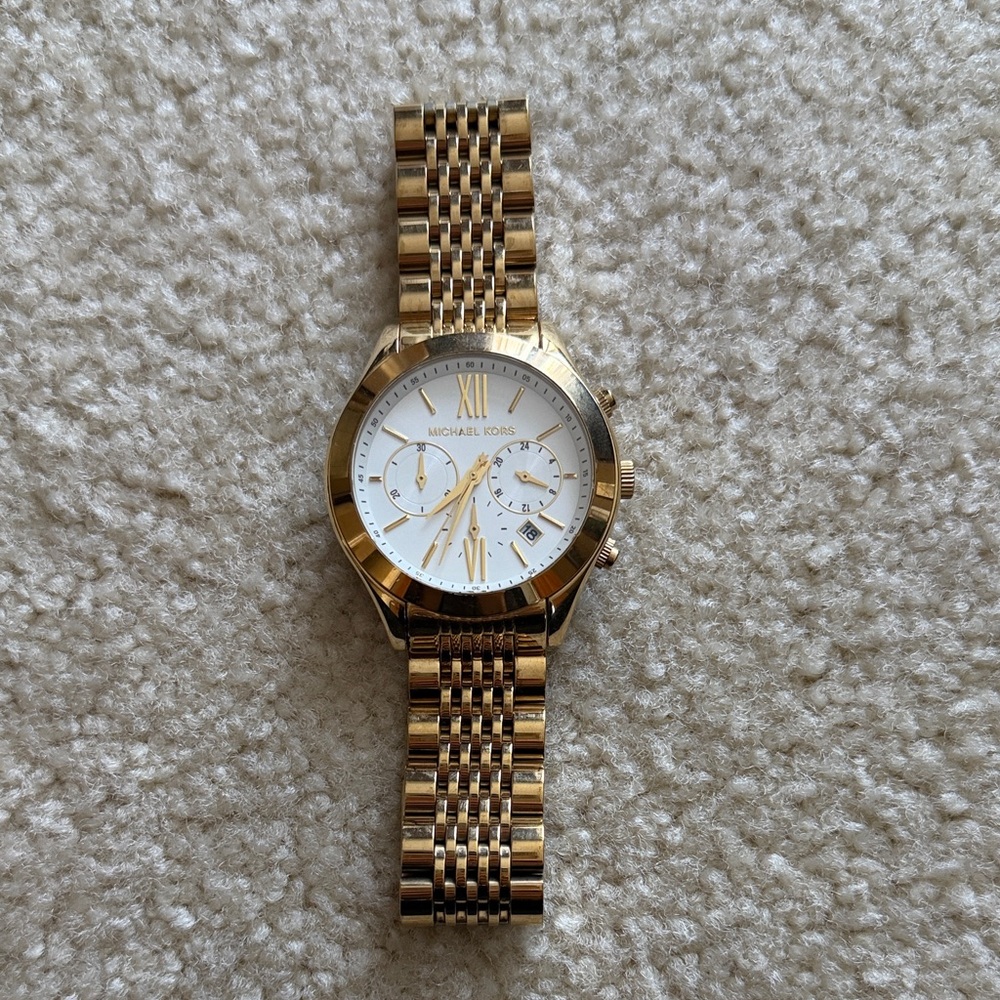 Michael Kors Gold-Tone Chronograph Watch